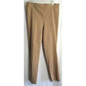 Gretchen Scott Brown Pull On Split Ankle Cropped Pants Size Large EUC